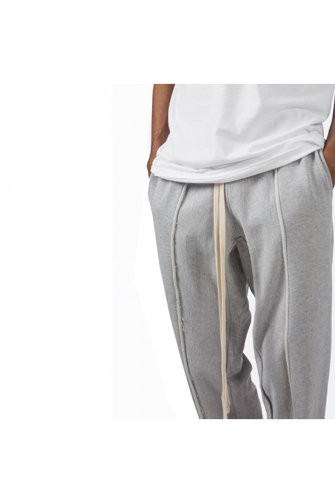 MNML Sweatpants Raw Pleated Grey